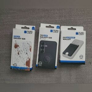 Galaxy S25 Case and Wallet - Black and White